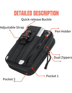 Funda Táctica Molle bvya para Teléfono hasta 6.7" Camo 2