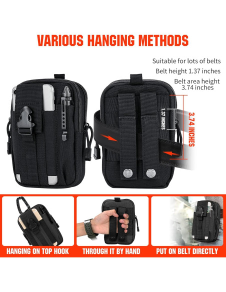 Funda Táctica Molle bvya para Teléfono hasta 6.7" Camo