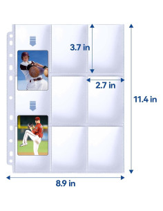Fundas para Cartas de Comercio PANDRI 100 Páginas 900 Bolsillos 2