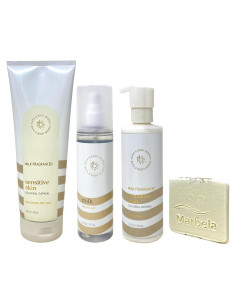 Conjunto de 3 Piezas Bath & Body Works Leche Piel Sensible