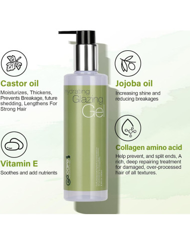 Gel Glaseante Hidratante NUSPA para Rizos Definidos 350g