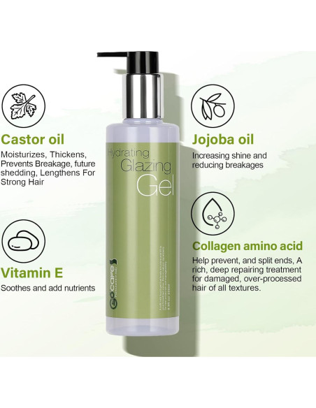 Gel Glaseante Hidratante NUSPA para Rizos Definidos 350g