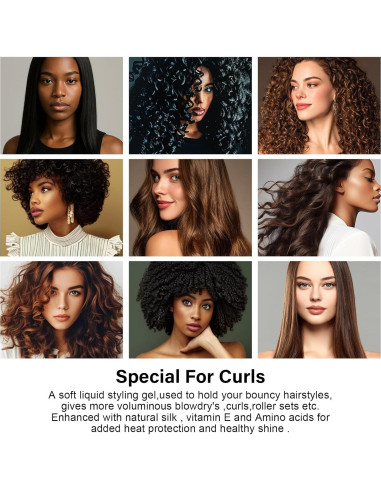 Gel Glaseante Hidratante NUSPA para Rizos Definidos 350g