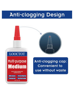 Adhesivo CA Mediano LOOCTOT 60g Todo Propósito Secado Rápido 2
