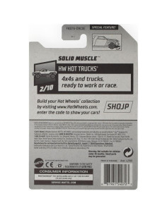 Hot Wheels Muscle Zamac Sólido 1:64 Mattel 2