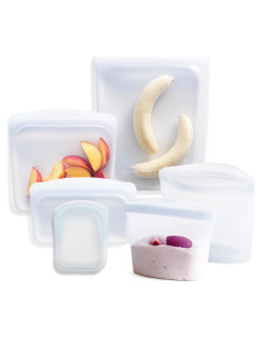 Bolsas de Almacenamiento de Silicona Stasher 6-Pack Transparente