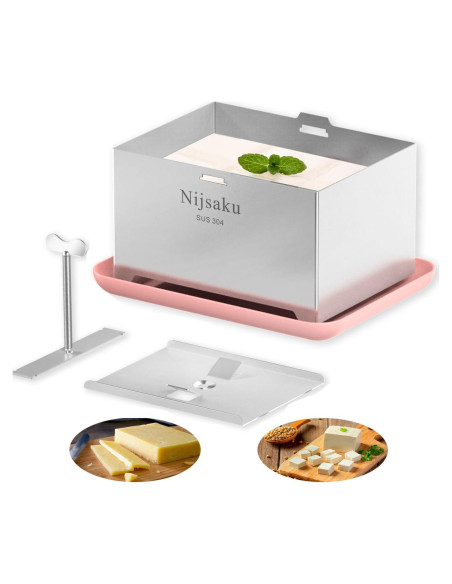 Prensa de Tofu Nijsaku de Acero Inoxidable 16x12 cm
