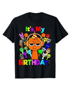 Camiseta Feliz Cumpleaños Sprunky! para Niños - Ligera y Clásica