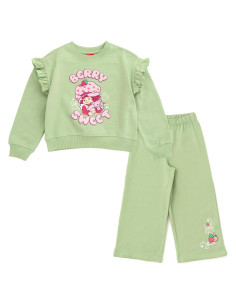 Conjunto sudadera y pantalones Strawberry Shortcake 2T-10-12 verde