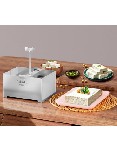 Prensa de Tofu Nijsaku de Acero Inoxidable 16x12 cm