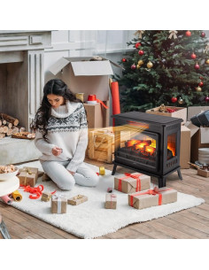 Calentador de Chimenea Eléctrica GiveBest GFI-24 1500W 61cm 2