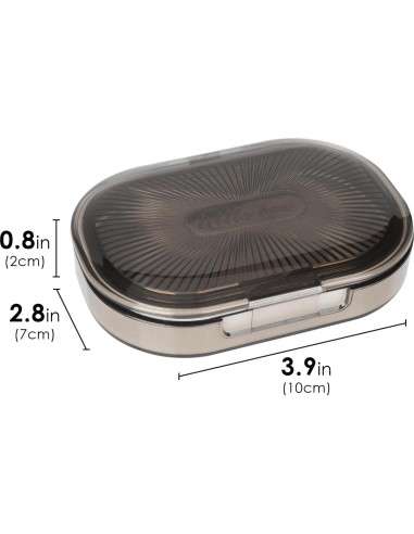 Organizadores de Hisopos de Algodón Adorila - 2 Piezas Portátiles