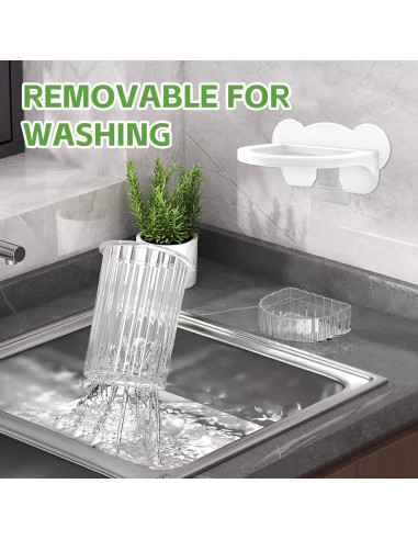 Cuchara de Hielo con Soporte Yitexin - Plástico Blanco Multifuncional