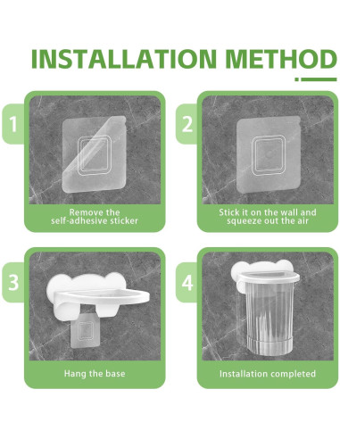 Cuchara de Hielo con Soporte Yitexin - Plástico Blanco Multifuncional