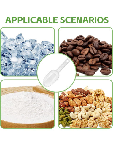 Cuchara de Hielo con Soporte Yitexin - Plástico Blanco Multifuncional