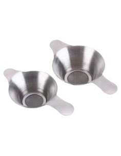 Paquete de 2 Coladores de Té UQUABESO de Acero Inoxidable