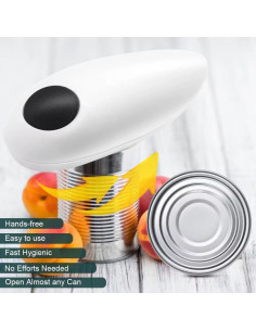 Abrelatas Eléctrico Genérica Automático 170W Blanco 2