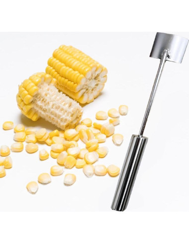 2 Peladores de Maíz Acero Inoxidable NovaHF - Cortadores Eficientes
