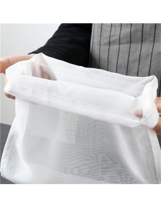 Bolsa Coladora Reutilizable Labriciyon 9g Malla Fina Blanca 2