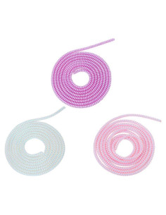 3 Protectores de Cable Espiral Multicolor 1.55m GANPUB