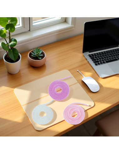 3 Protectores de Cable Espiral Multicolor 1.55m GANPUB