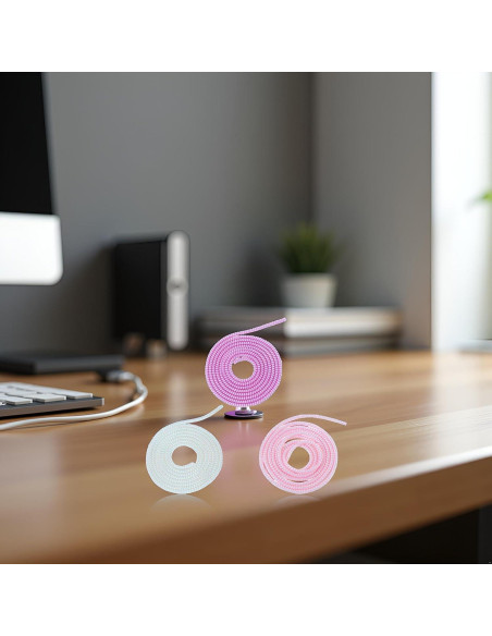 3 Protectores de Cable Espiral Multicolor 1.55m GANPUB