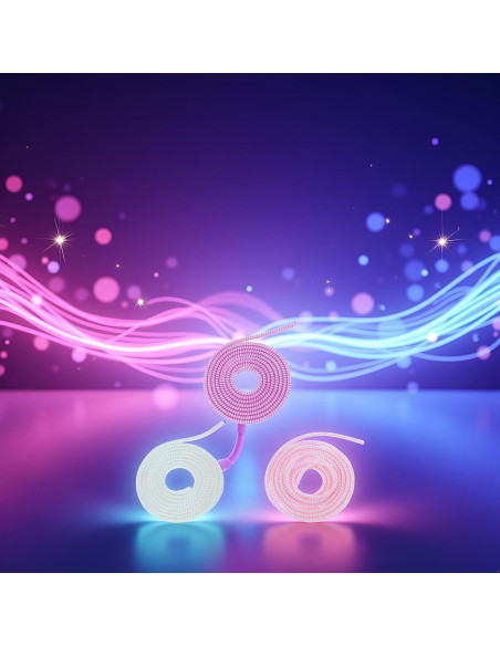 3 Protectores de Cable Espiral Multicolor 1.55m GANPUB