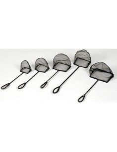 Red de Pesca Nylon Grueso Elite 15 cm con Mango 30 cm Negro 2