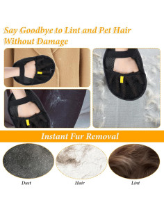 Guantes de Aseo para Mascotas Quilax - 2 Piezas Doble Cara 22x16cm 2