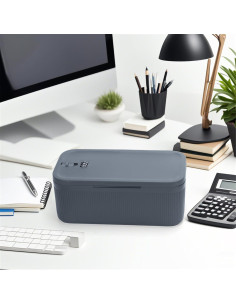 Caja de Almacenamiento con Cerradura BOMKVIN 23.5x12.7x9.1cm 2