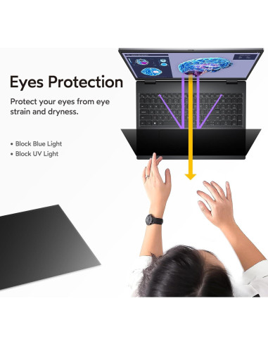 Filtro de Pantalla de Privacidad 14" MOBDIK Antirreflejo UV - Paquete de 2