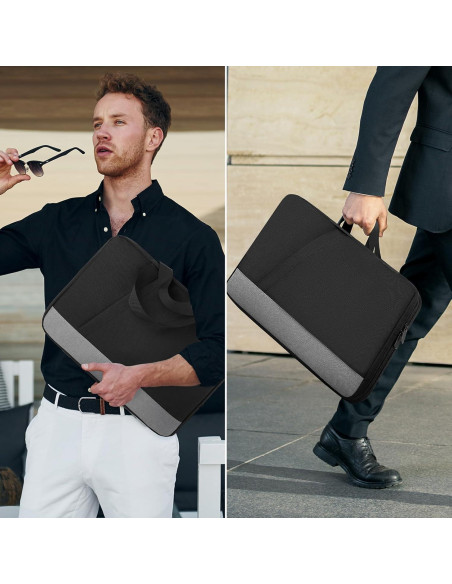 Funda para Laptop 15.6" Ampoock Negra Resistente al Agua