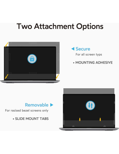 Filtro de Pantalla de Privacidad 14" MOBDIK Antirreflejo UV - Paquete de 2