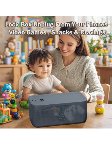 Caja de Almacenamiento con Cerradura BOMKVIN 23.5x12.7x9.1cm