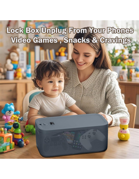 Caja de Almacenamiento con Cerradura BOMKVIN 23.5x12.7x9.1cm