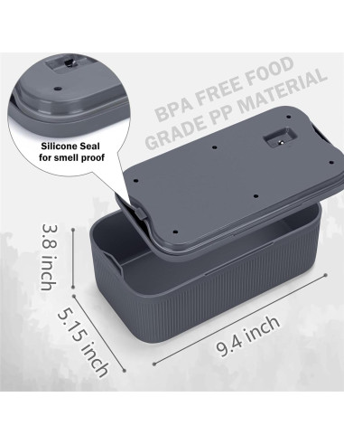 Caja de Almacenamiento con Cerradura BOMKVIN 23.5x12.7x9.1cm