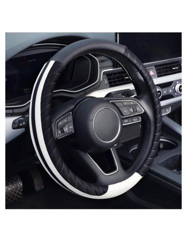 Cubierta de Volante KAFEEK de Cuero Antideslizante 38 cm