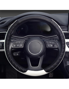 Cubierta de Volante KAFEEK de Cuero Antideslizante 38 cm 2