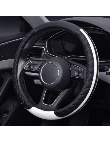 Cubierta de Volante KAFEEK de Cuero Antideslizante 38 cm