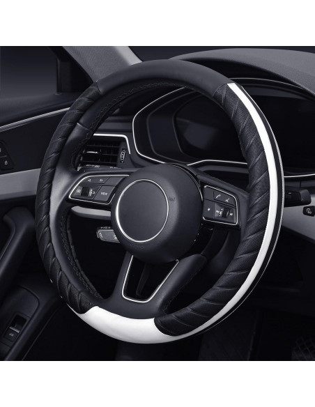 Cubierta de Volante KAFEEK de Cuero Antideslizante 38 cm