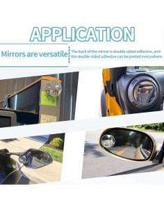 Espejo Convexo Redondo PSLER 5.08 cm para Punto Ciego Auto 2