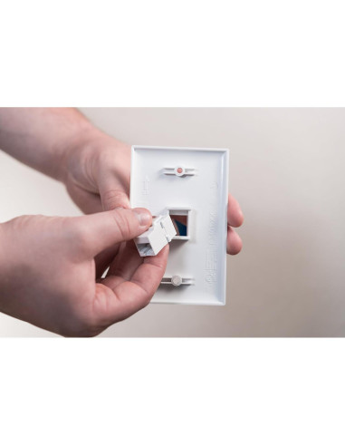 Acoplador Keystone Cat 6 On-Q WP3452WHV1 Blanco Alta Velocidad