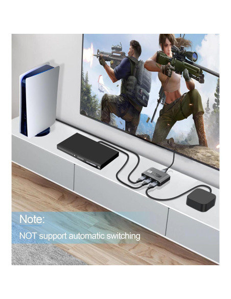 Conmutador HDMI 2.1 3x1 avedio links 8K 60Hz Aluminio