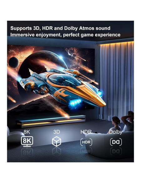 Conmutador HDMI 2.1 3x1 avedio links 8K 60Hz Aluminio