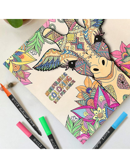 Set de Marcadores de Acuarela LIULIUCAI 156 Colores Doble Punta