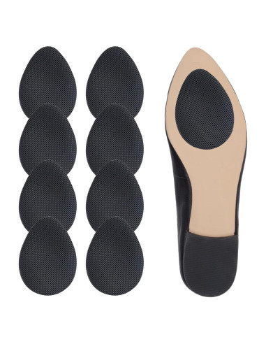 8 Almohadillas Antideslizantes Autoadhesivas para Zapatos Goma 8.89 cm