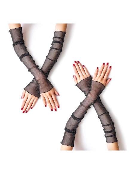 Mangas Largas de Encaje MUYDZ para Mujeres - Protección Solar