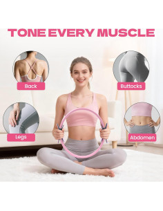 Kit de Pilates 16 Piezas Tongdayi para Mujeres - Anillos, Bandas y Pelota 2