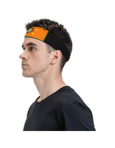 Bandana deportiva unisex Cherokee QIZYOQA - Absorbente, negra 2