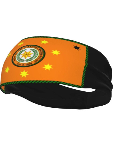 Bandana deportiva unisex Cherokee QIZYOQA - Absorbente, negra